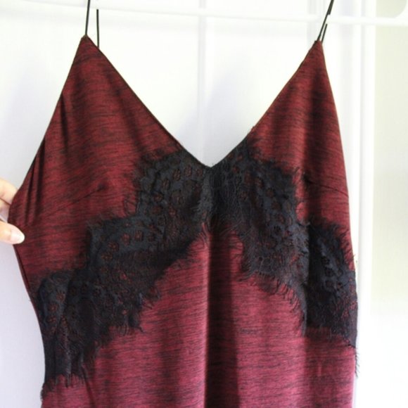 Another Story Other - Burgundy Slip Dress by Another Story